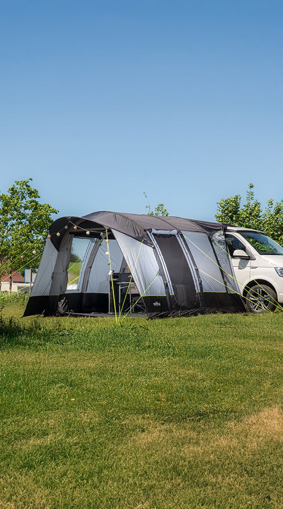 Auvent gonflable Mallorca Easy Air sur camping