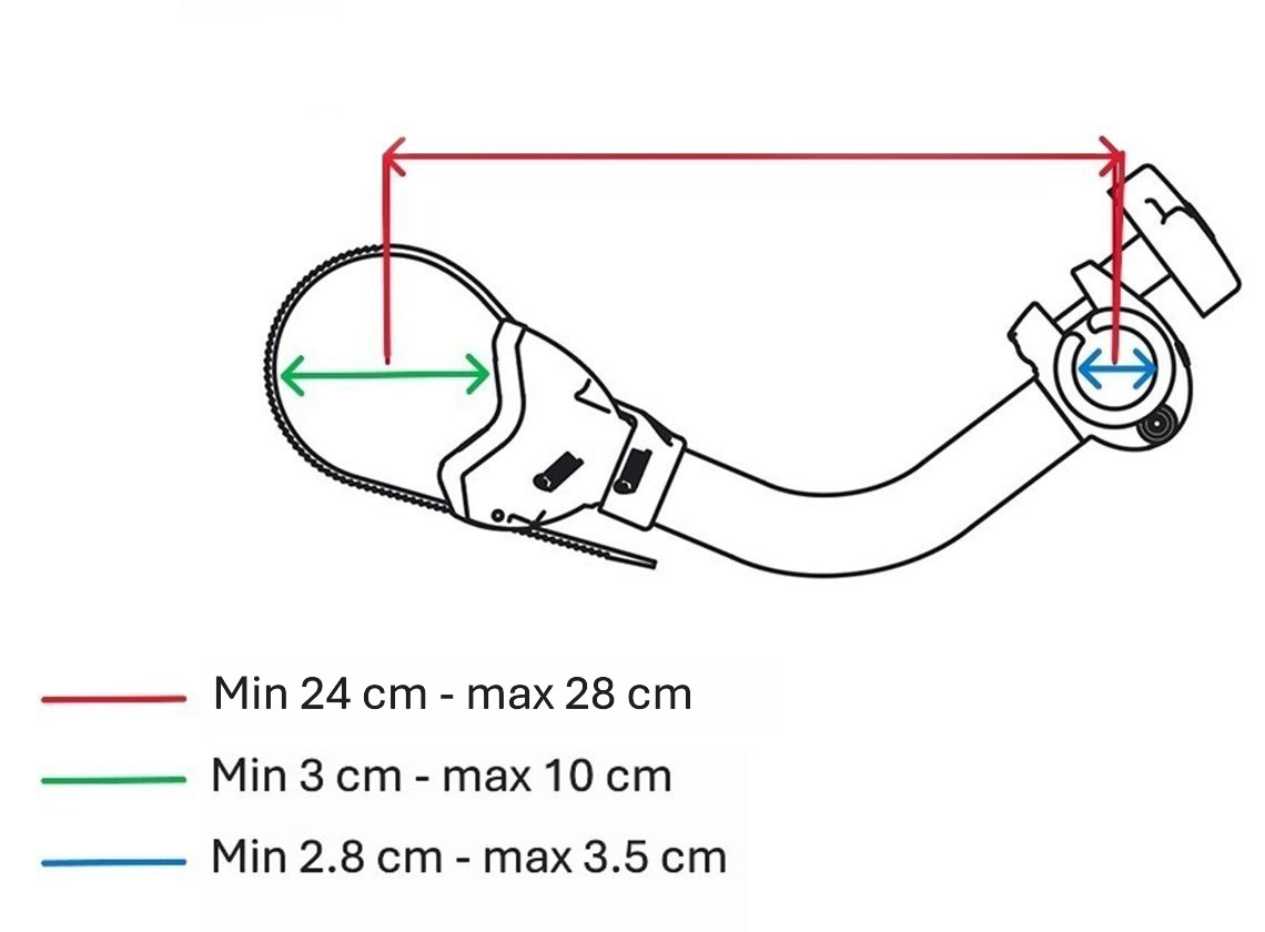 Fiamma Bike Block Pro 2 pince moyenne pour vélo – bleu
