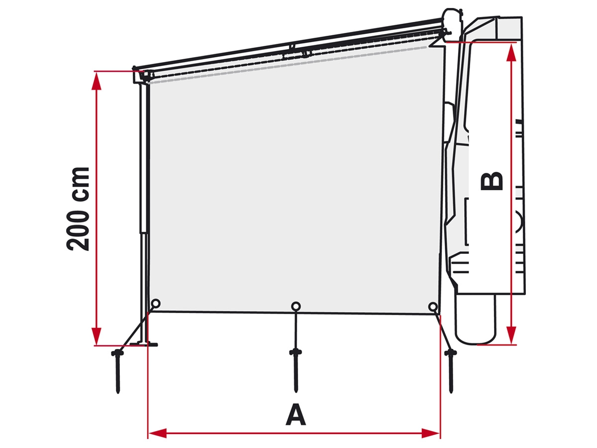 Fiamma Sun View Side paroi latérale Caravanstore XL