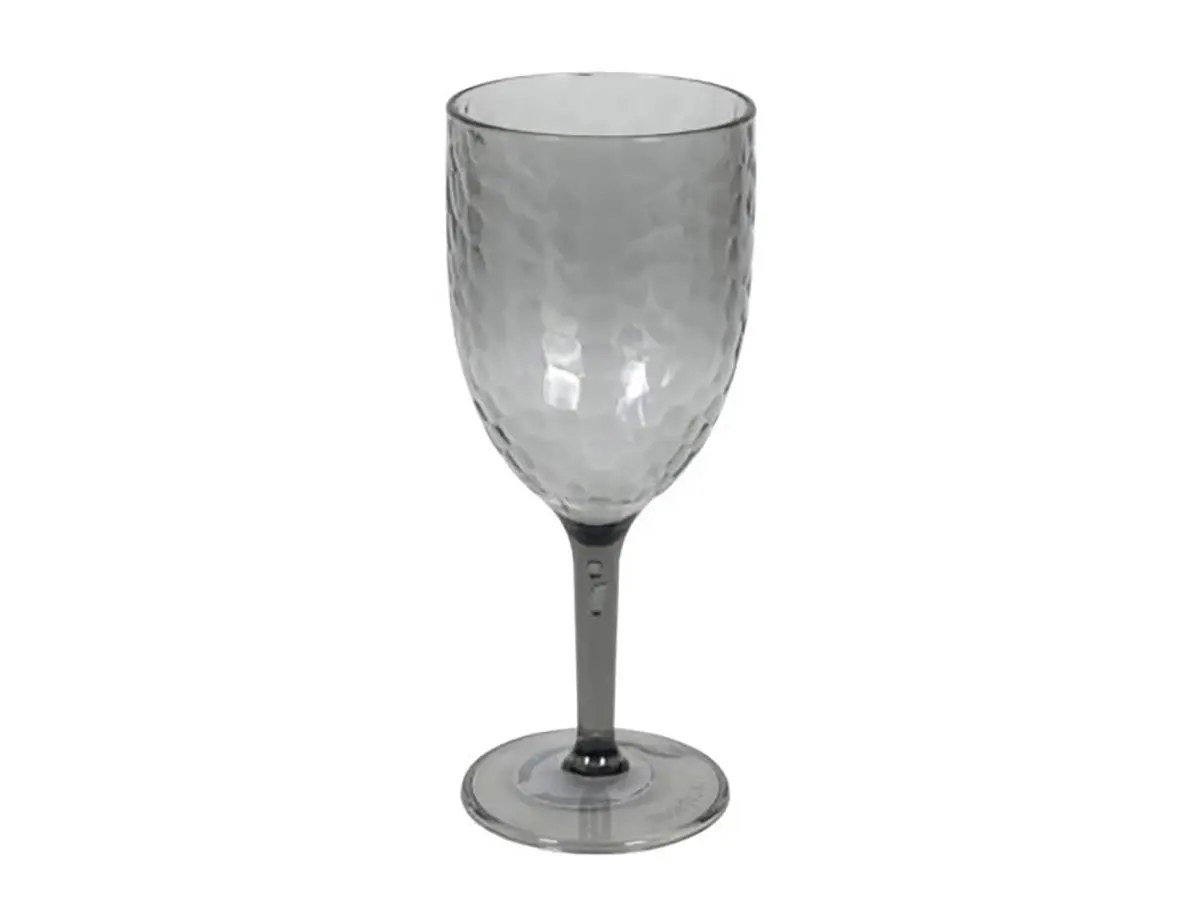 Verre à vin transparent gris Ø8 cm