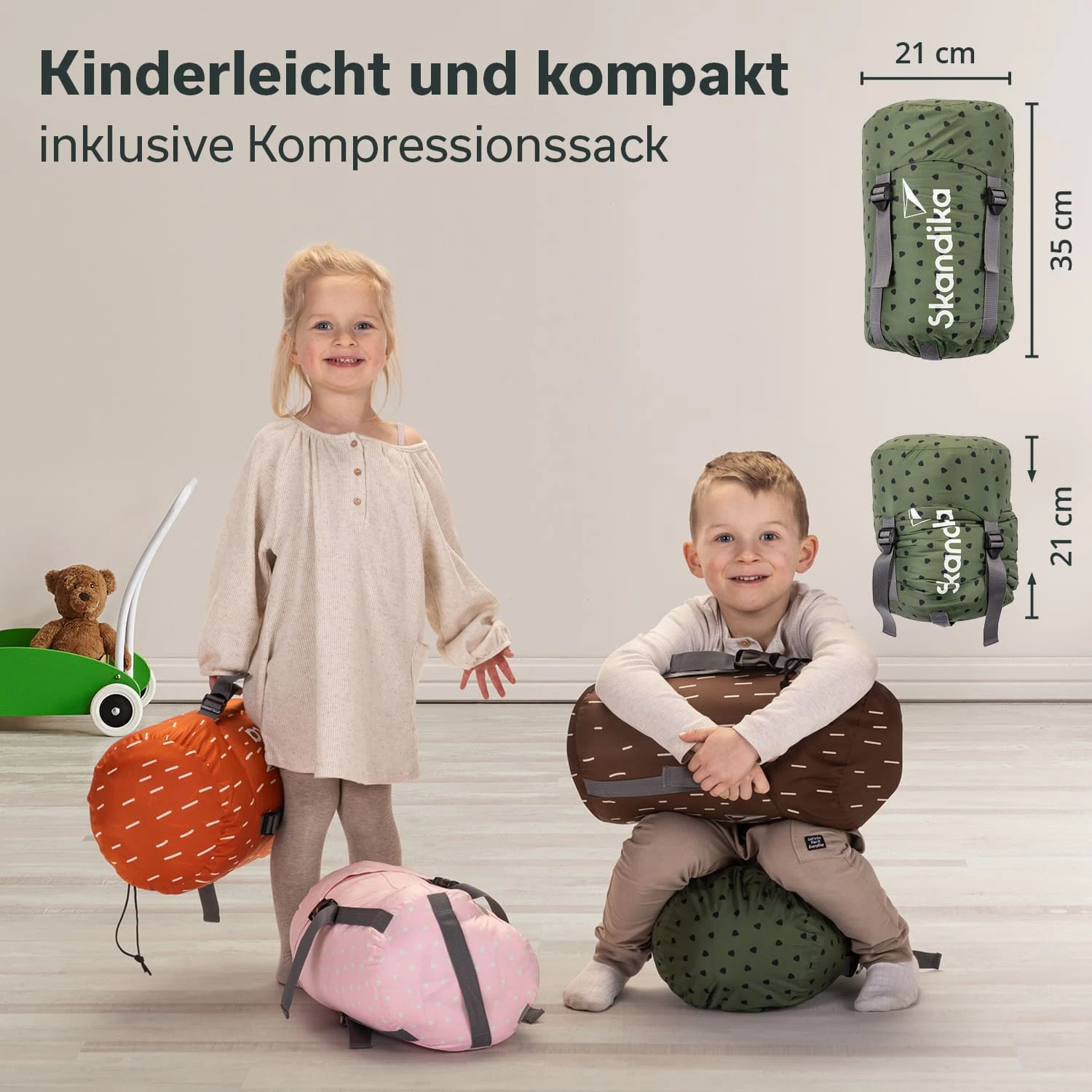 Sacs de couchage mignons de dessin animé - Confort et style pour les enfants