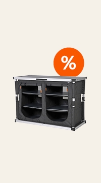 meuble de rangement pliable noir avec étagères - promo