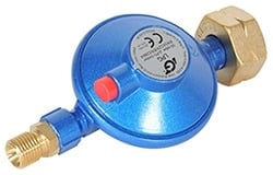 Détendeur Obelink 50 mbar 1/4 gauche avec soupape de surpression Détendeur Obelink 50 mbar 1/4 gauche avec soupape de surpression