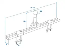 ProPlus fixation porte-vélos