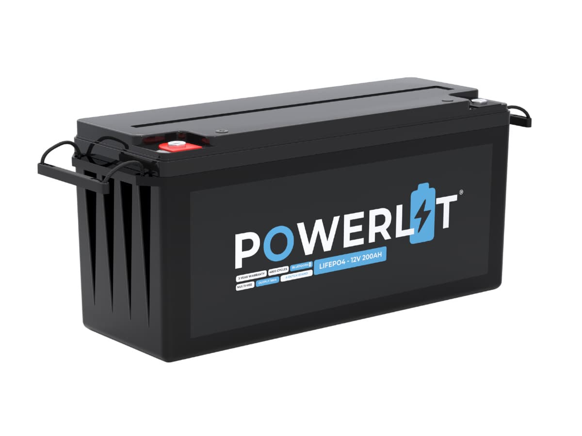 Powerlit PWL12200B 12V Batterie LiFePO4 Bluetooth - 200 Ah