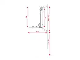 BR-Systems Bike Lift Rail porte-vélos électrique