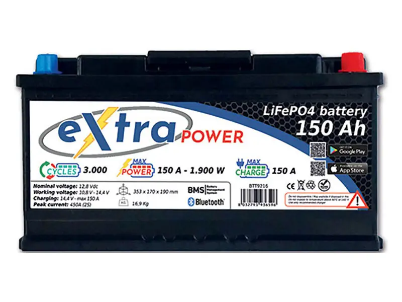 ExtraPOWER 150 Ah Batterie au lithium