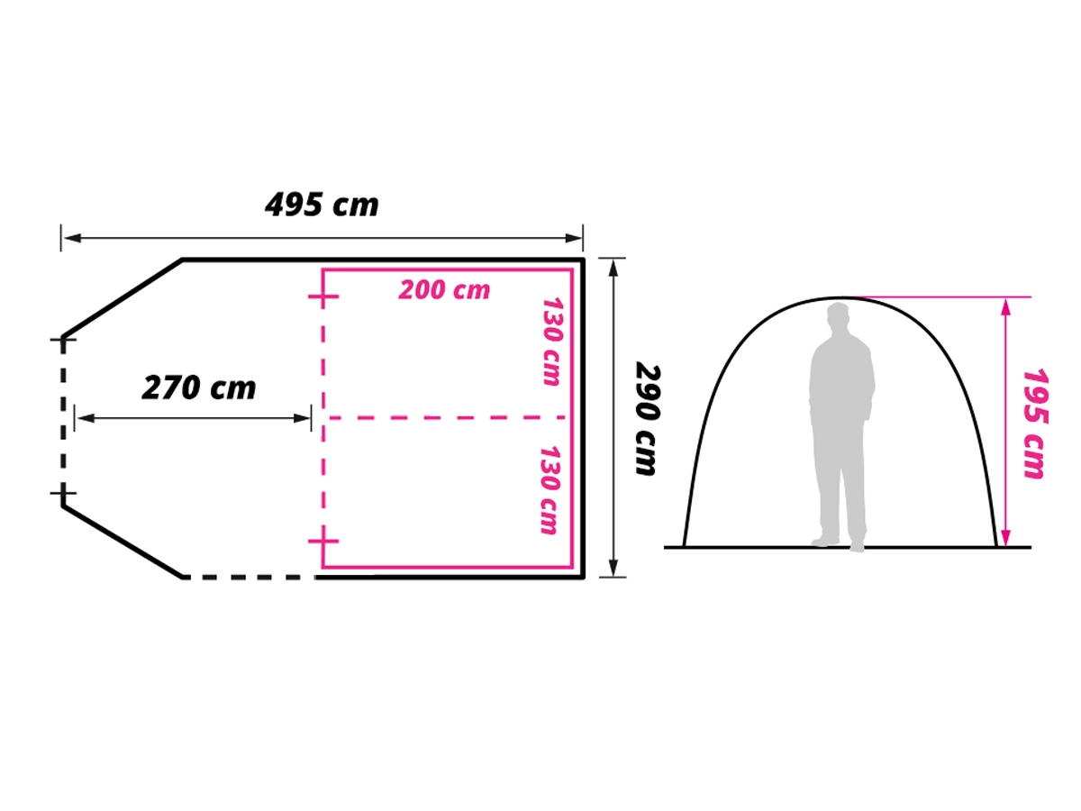 Obelink Optima 4 TC tente tunnel