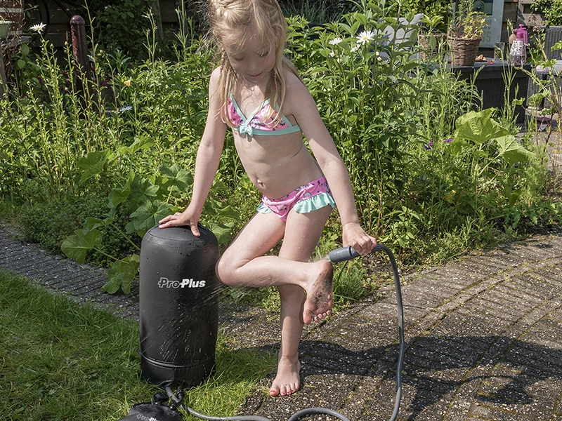 ProPlus douche camping avec pompe à pied