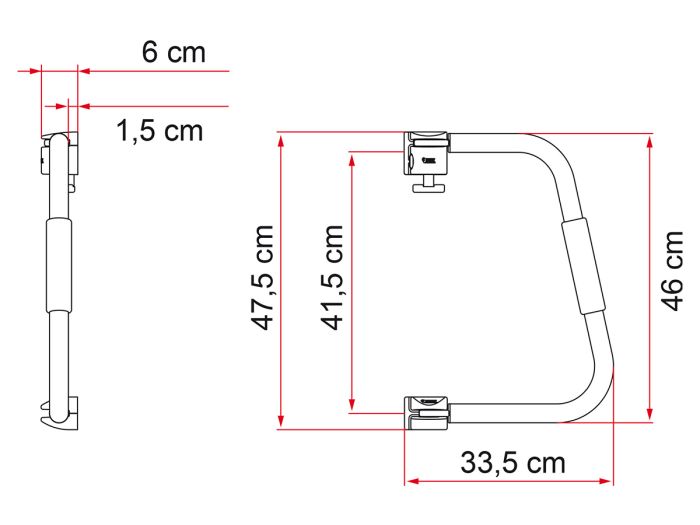 Fiamma Security 46 セキュリティロック Fiamma Lock Kit for Safe Door & Security 46 Pro (98656M156)