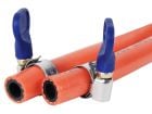 Obelink tuyau de gaz avec colliers de serrage - 2 m