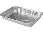 BBQ 32 x 23 x 4 cm récipient de cuisson en aluminium - 4 pièces