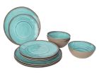 Bo-Camp Halo Aqua set de vaisselle - 12 pièces