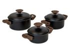 Bo-Camp Industrial Stewart lot de casseroles - 3 pièces