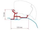 Fiamma F80/F65 adaptateur Ducato H2 >2006
