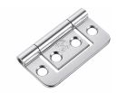 Charnières plates moyennes - Chrome