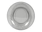 Assiette transparente grise Ø27 cm