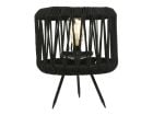 Lumineo Black lampe de table solaire en corde