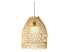 Lumineo Natural lampe suspendue solaire stable en rotin