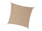 NC Outdoor 3,6 x 3,6 Toile d'ombrage carrée - Blanc cassé