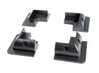 Obelink kit de 4 cornières d'angle pour panneau solaire - Black