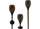Solar LED torche de jardin 3 options torche solaire