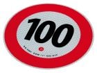 Autocollant de marquage 100 km/h
