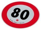 Autocollant de marquage 80 km/h