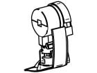 Thule Omnistor embout intérieur & mécanisme de rotation gauche 5200 Blanc