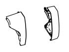 Thule Omnistor lot embouts cadre avant 6300 blanc