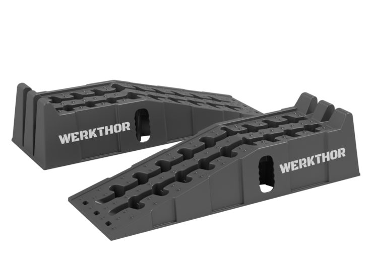 WERKTHOR rampes voiture <5t – Lot de 2 antidérapantes