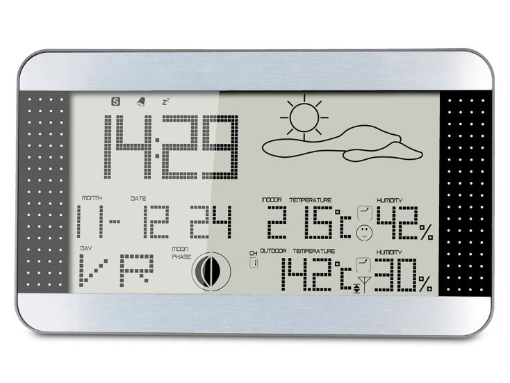 Alecto WS-1700 Staion météo - Argent