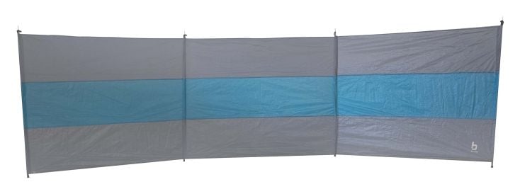 Bo-Camp Paravent Brendan 3 parties - Gris/Bleu