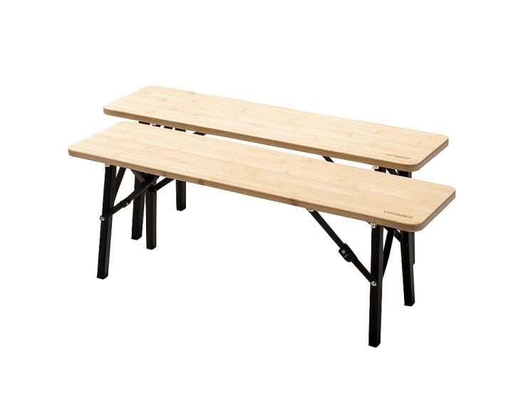 Evebase 2 Bancs de camping en bambou