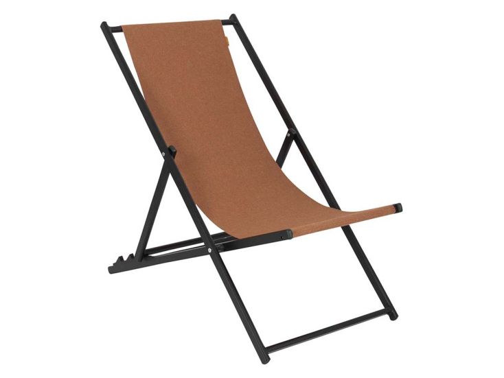 Bo-Camp Industrial Chaise de plage Culview Aluminium Argile