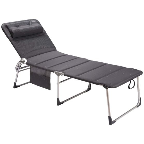 Crespo Lit bain de Soleil AL/365 Deluxe Gris foncé