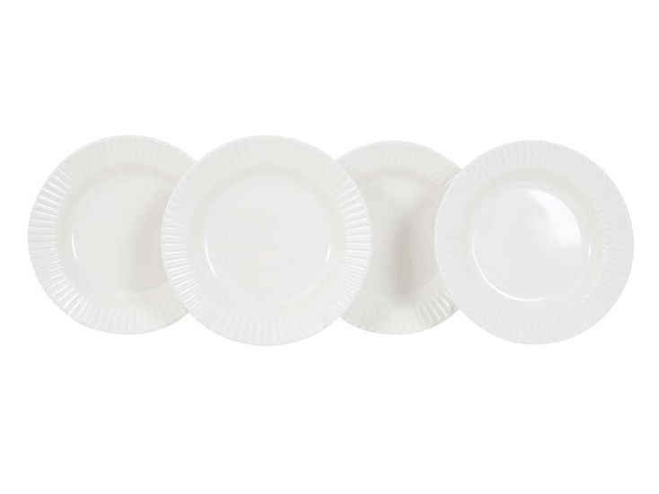 Gimex Royal Line Assiette creuse 4 Pièces -  Ivoire