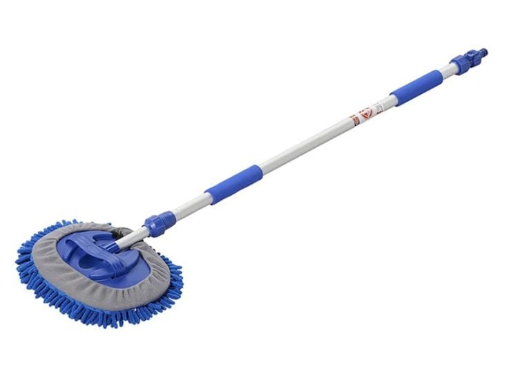 Obelink 250 brosse de lavage télescopique en microfibre - bleue