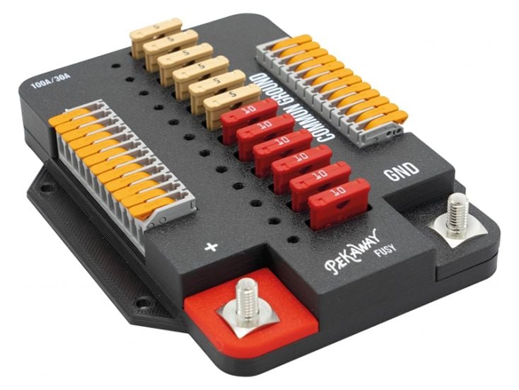 Pekaway Fusy boîte à fusibles standard avec bornes WAGO
