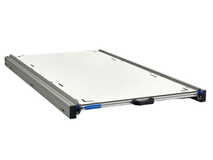 Plateau coulissant 120×60 cm avec plateau Global Volkern 9 mm