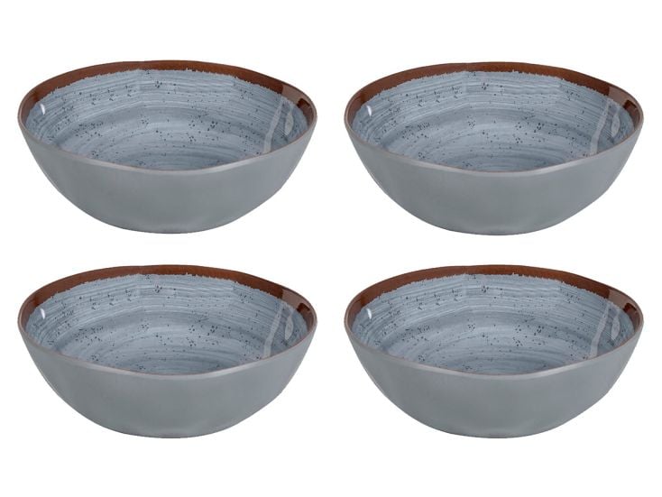 Bo-Camp Halo  Bol Mélamine 4 Pièces - Gris