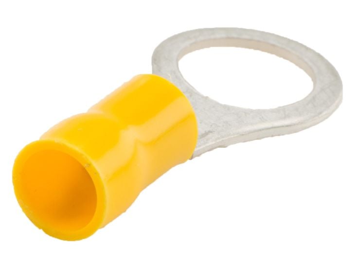 Anneau de cosse de câble jaune, lot de 5 pièces