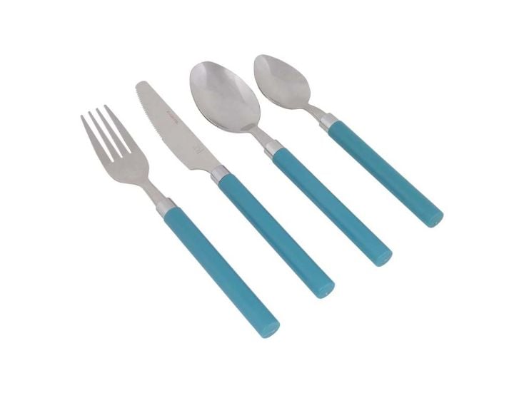 Bo-Camp Couverts RVS 16 Pièces - Bleu