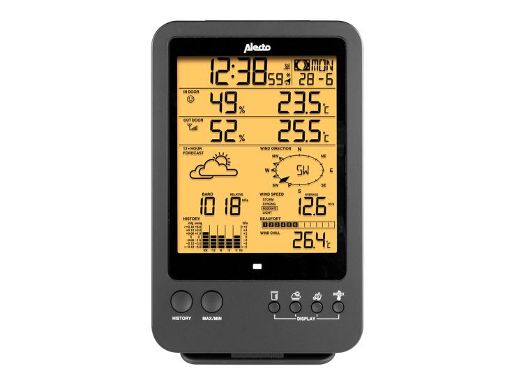 Alecto WS-4700 Staion météo - Noir