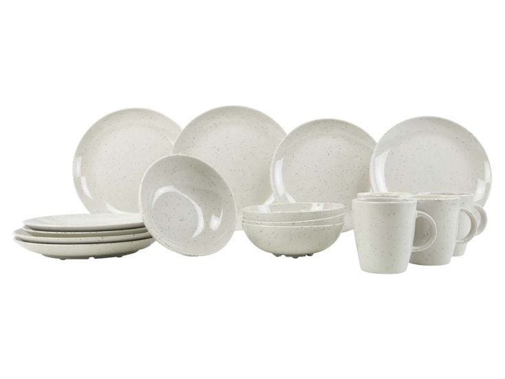 Gimex Solid Line Vaisselle Granit 16 Pièces - Beige