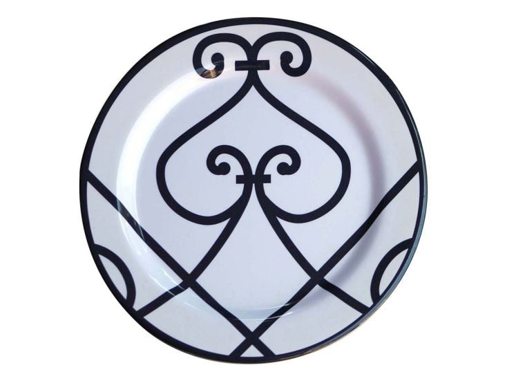 Sunvibes Assiette  Melamine Arabesque 6 Pièces