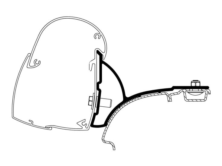 Thule adaptateur 5102 VW T5/T6
