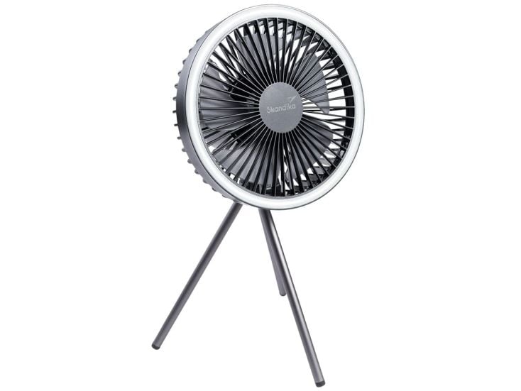 Skandika Solvind lampe de camping avec ventilateur - noir
