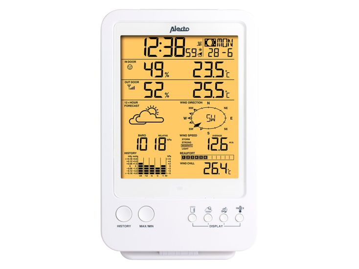 Alecto WS-4800 Staion météo - Blanc