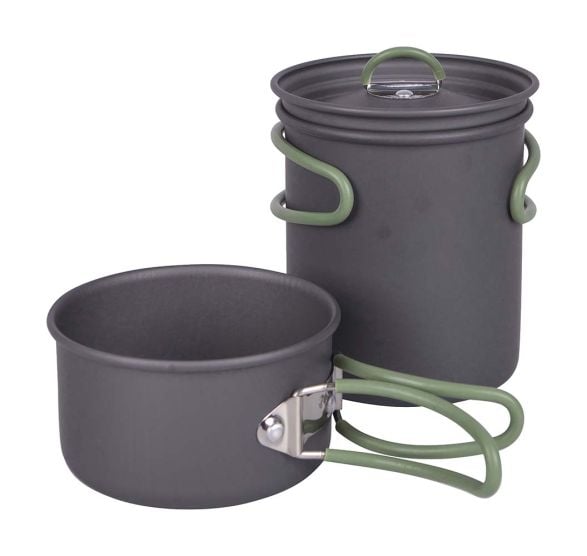 Bo-Camp Batterie de cuisine Explorer 2 Pièces Anodisé